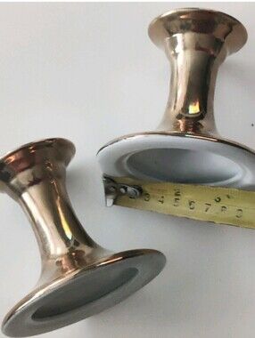 Fitz And Floyd Inc. Ceramic Candle Holder  Beautiful Gold Color Design
